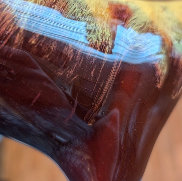 Blue Mountain Pottery, Gold Drip Glaze Cougar/Mountain Lion/Puma Figurine - Picture 6 of 6